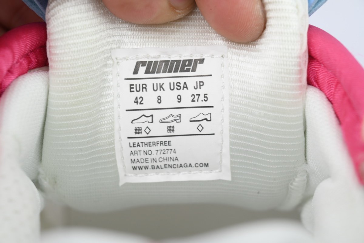 PK God Batch Balenciaga Wmns Runner Sneaker 'Grey Multi-Color' 772767 W3RMU 9458 - Image 9