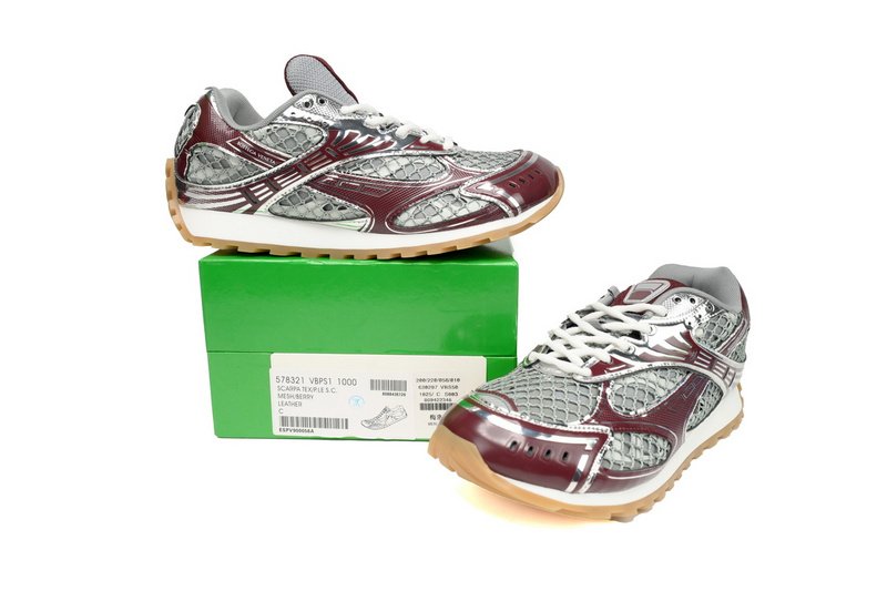 PK God Batch Bottega Veneta Orbit Sneaker Wine Red - Image 11