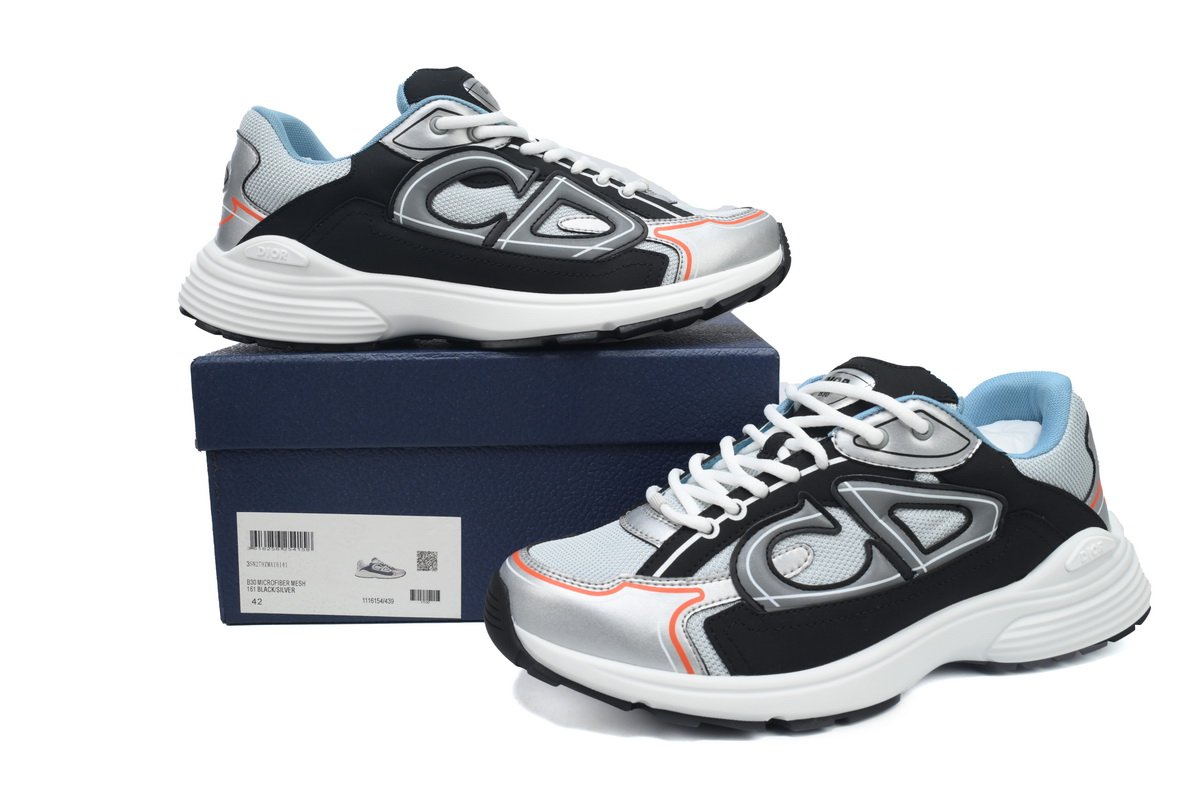 PK God Batch Dior B30 Reflective CD30  Grey Silver 3SN279ZYK-H882 - Image 11