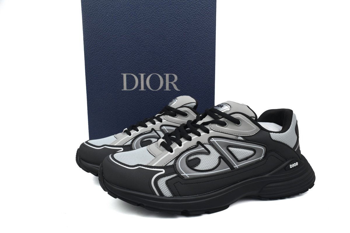 PK God Batch Dior Light Grey 'B30' Sneakers Dark Gray 3SN27ZIR-16536 - Image 11