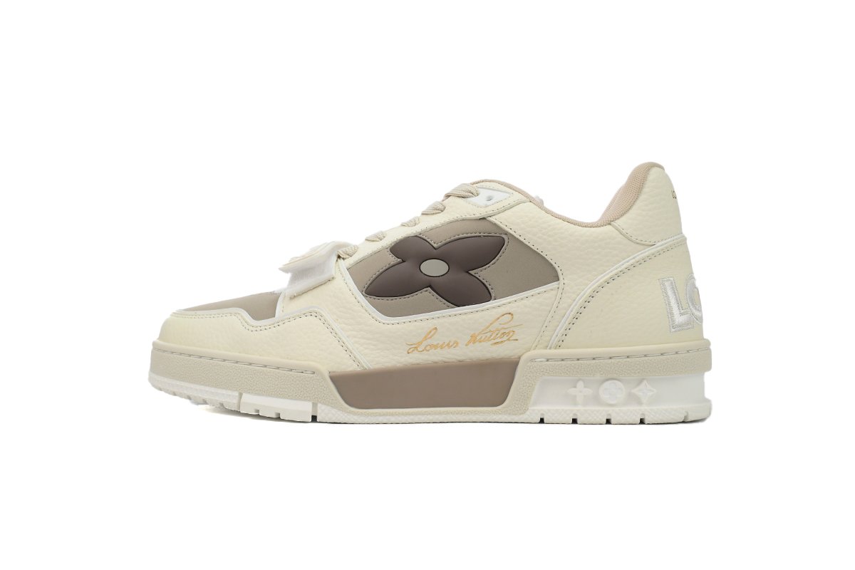 PK God Batch LOUIS VUITTON Trainer Monogram Flower Beige