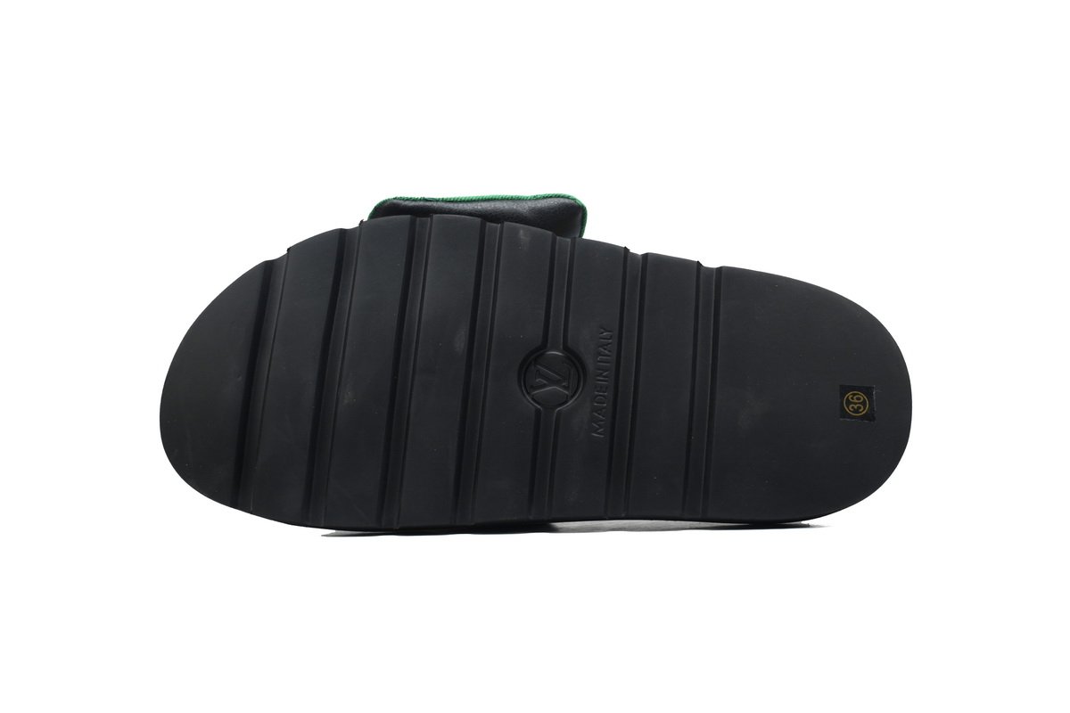 PK God Batch LOUIS VUITTON Pool Pillow Comfort Green denim with yellow label - Image 6