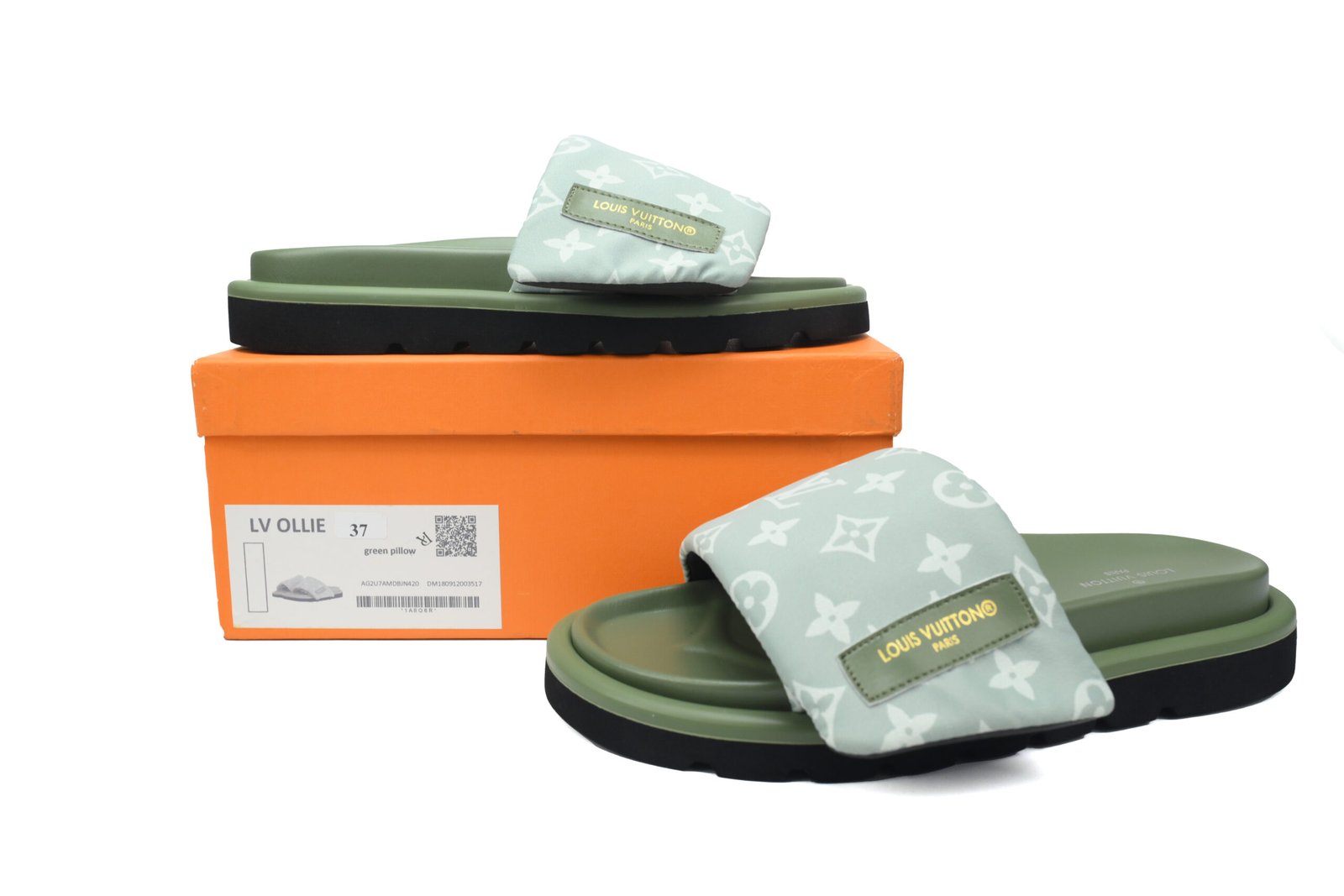 PK God Batch LOUIS VUITTON Pool Pillow Comfort Light green denim green label - Image 3