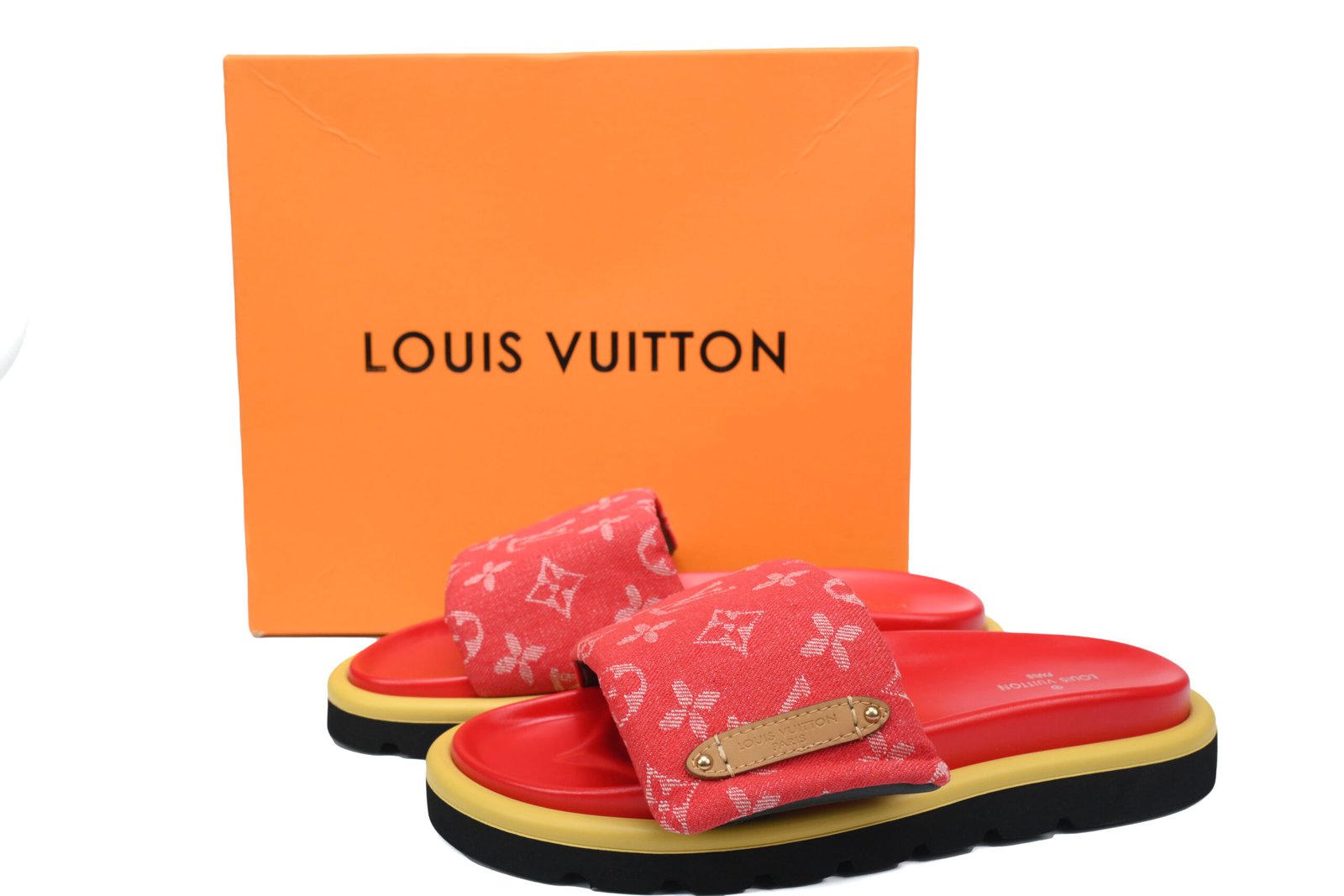 PK God Batch LOUIS VUITTON Pool Pillow Comfort Red Denim - Image 2
