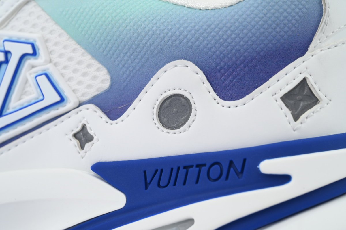 PK God Batch Louis Vuitton Run Tatic White Blue - Image 12