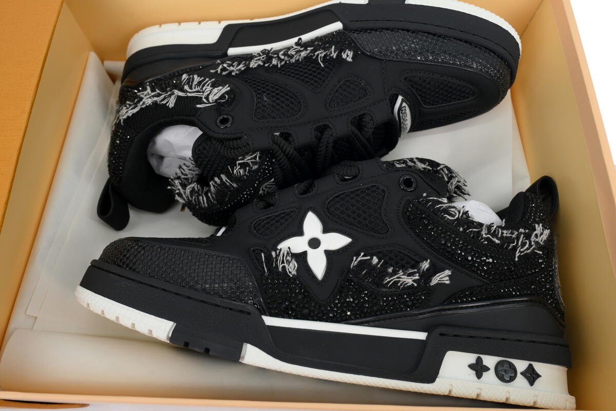 PK God Batch Louis Vuitton Skate Horse Hair Black Diamond - Image 10