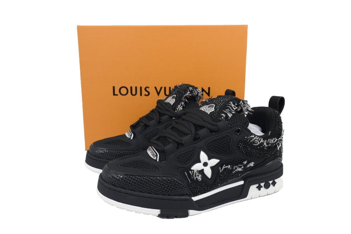 PK God Batch Louis Vuitton Skate Horse Hair Black Diamond - Image 12