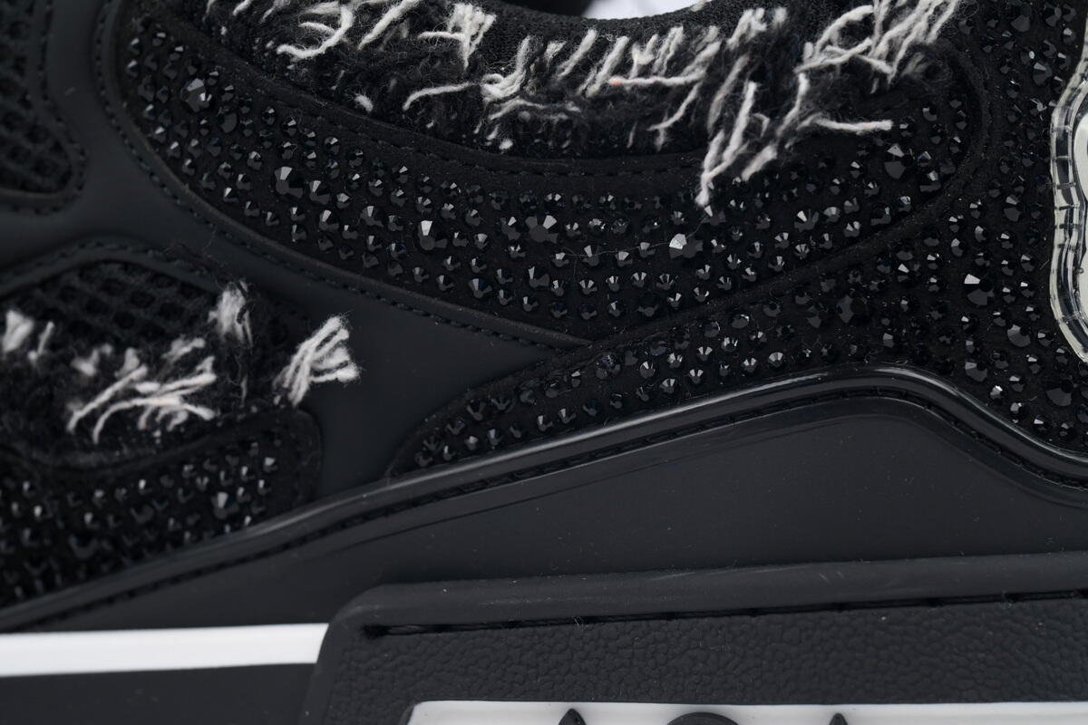 PK God Batch Louis Vuitton Skate Horse Hair Black Diamond - Image 7