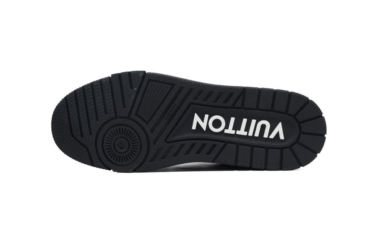 PK God Batch LOUIS VUITTON Trainer All Black Embossing 1AARER - Image 4