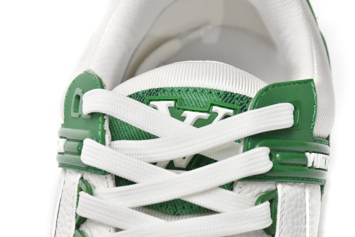 PK God Batch LOUIS VUITTON Trainer Green Cloth Surface VL1201 - Image 6