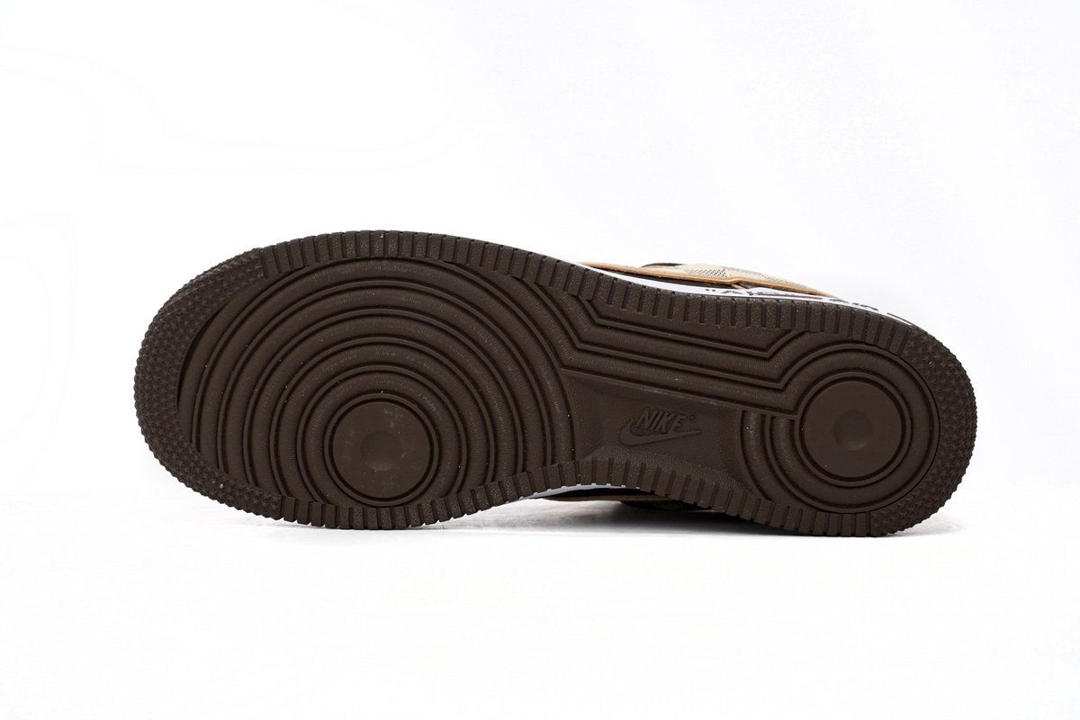 PK God Batch LOUIS VUITTON x Nike Air Force 1 Coffee - Image 5