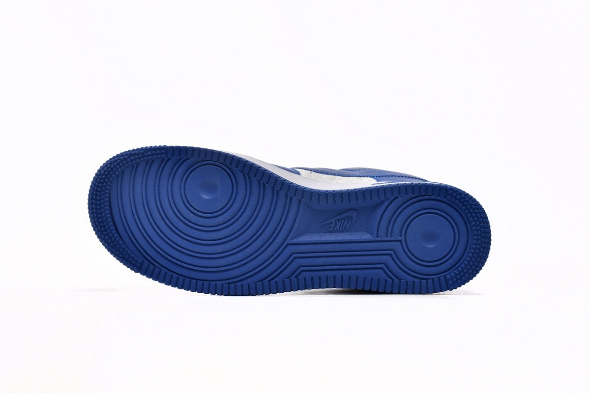 PK God Batch LOUIS VUITTON x Nike Air Force 1 White Blue 7108-5 - Image 4