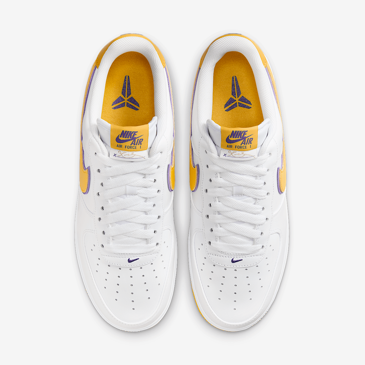 PK God Batch Nike Air Force 1 Low Retro QS Kobe Bryant Lakers Home - Image 4