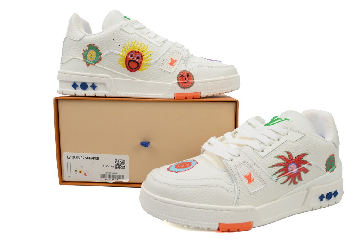 PK God Batch Yayoi Kusama x Louis Vuitton Trainer White - Image 10