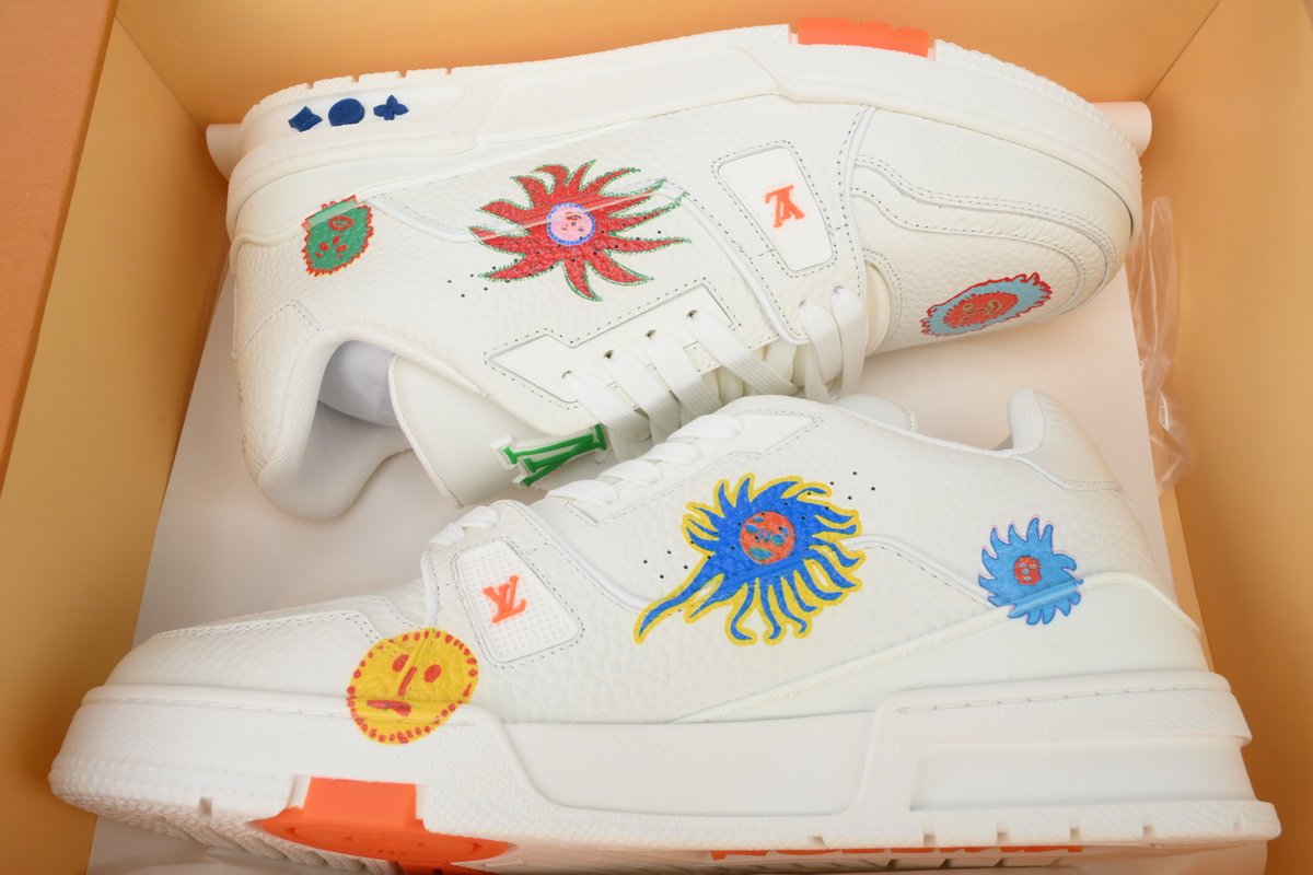 PK God Batch Yayoi Kusama x Louis Vuitton Trainer White - Image 12