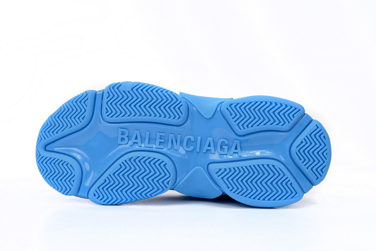 Pkstockx Adidas x Balenciaga Triple S Blue And White Bars - Image 4