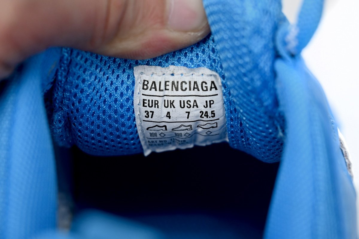 Pkstockx Adidas x Balenciaga Triple S Blue And White Bars - Image 9