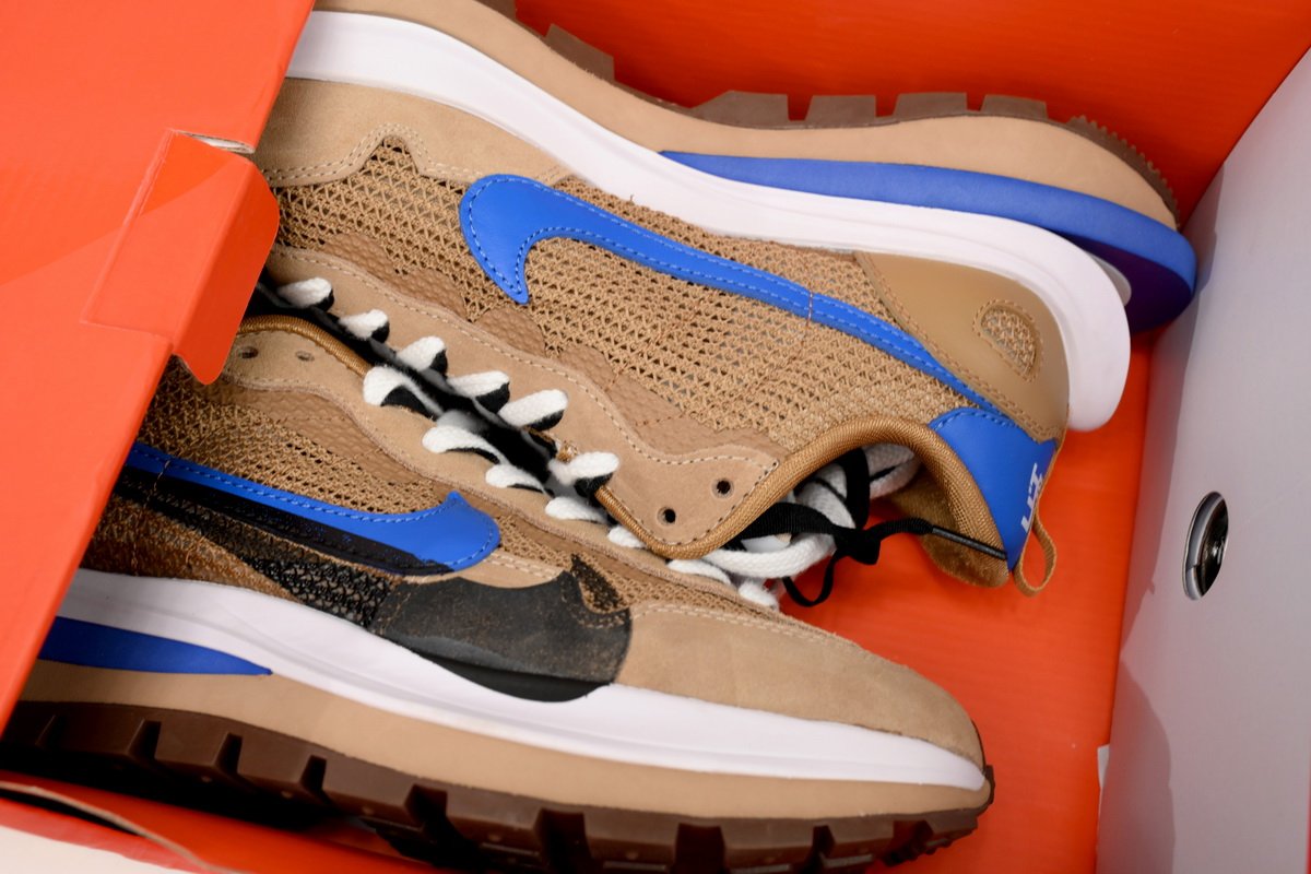 PKstockx Sacai x Nike VaporWaffle Sesame Brown Blue Black CV1363-201 - Image 10