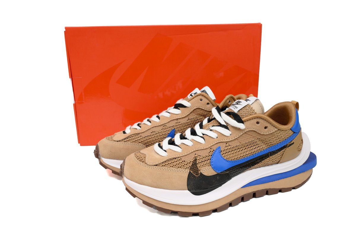 PKstockx Sacai x Nike VaporWaffle Sesame Brown Blue Black CV1363-201 - Image 12