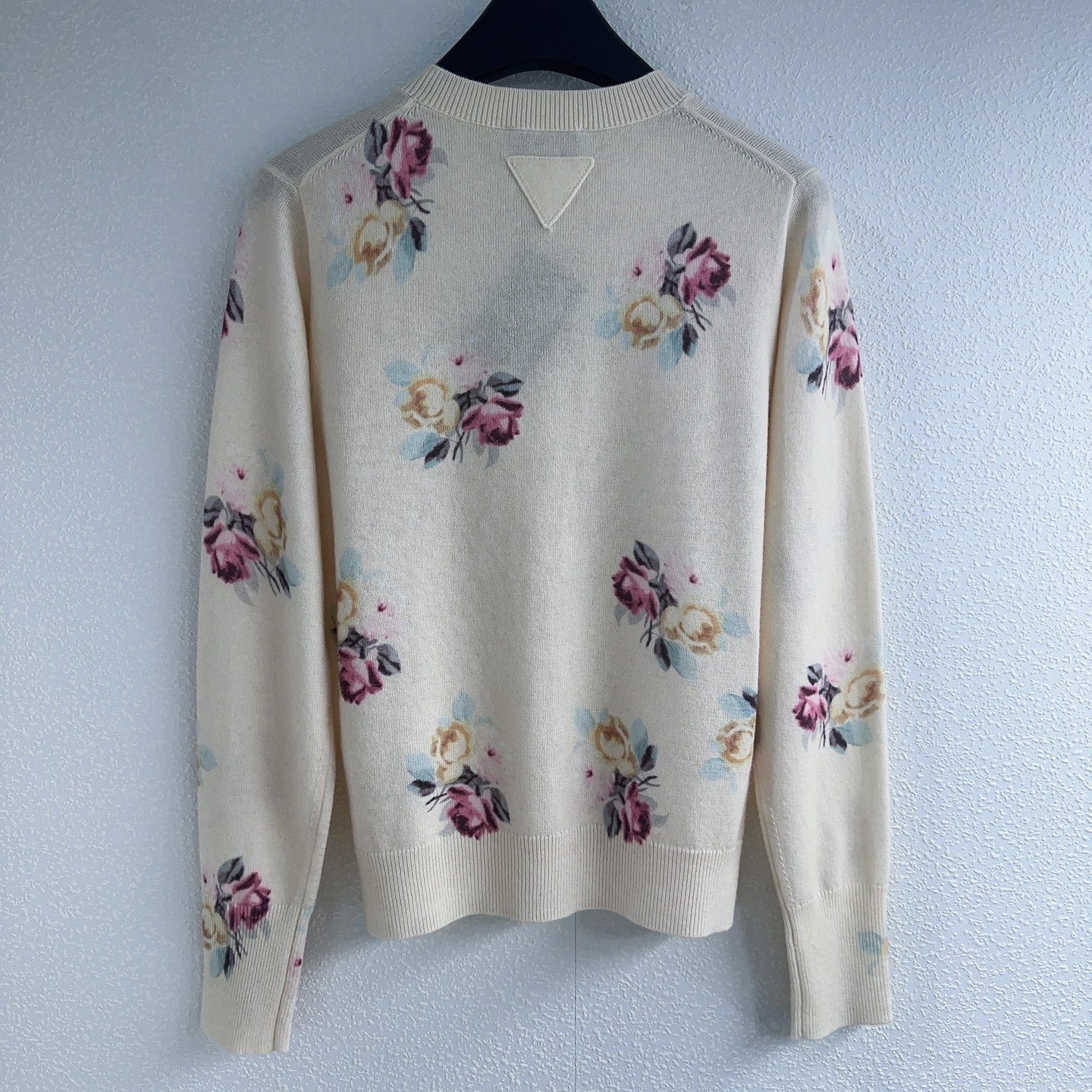 Prada Family Rose Flower Goat Hair Knit Cardigan D80104 - Image 2