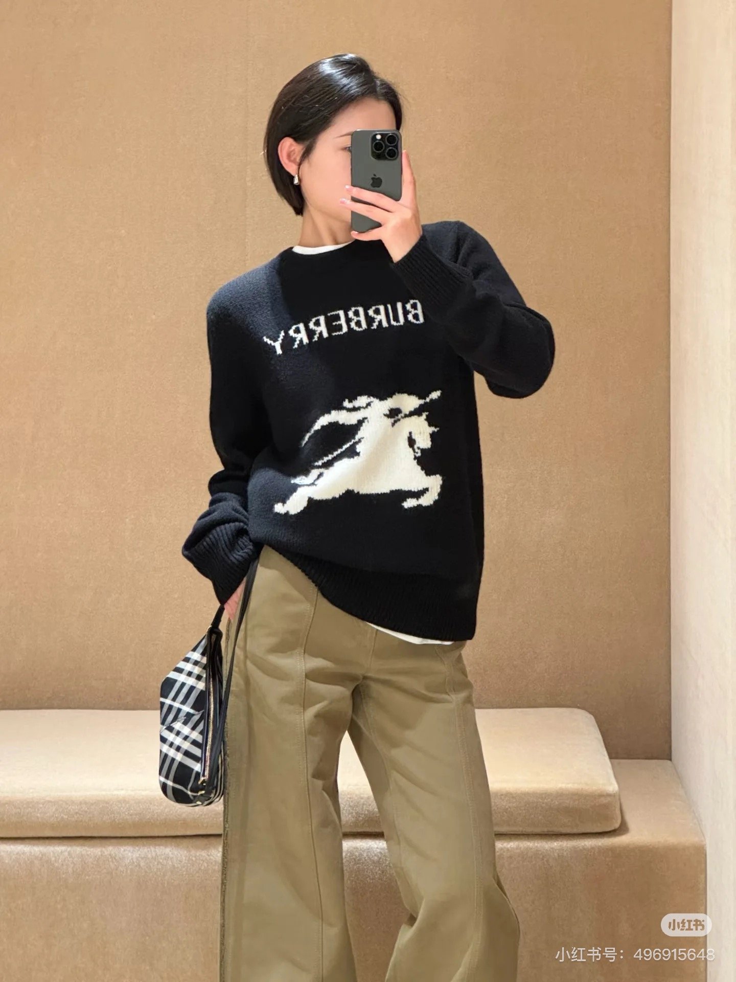 Burberry Classic Warhorse Wool Knit Sweater D80105 - Image 6