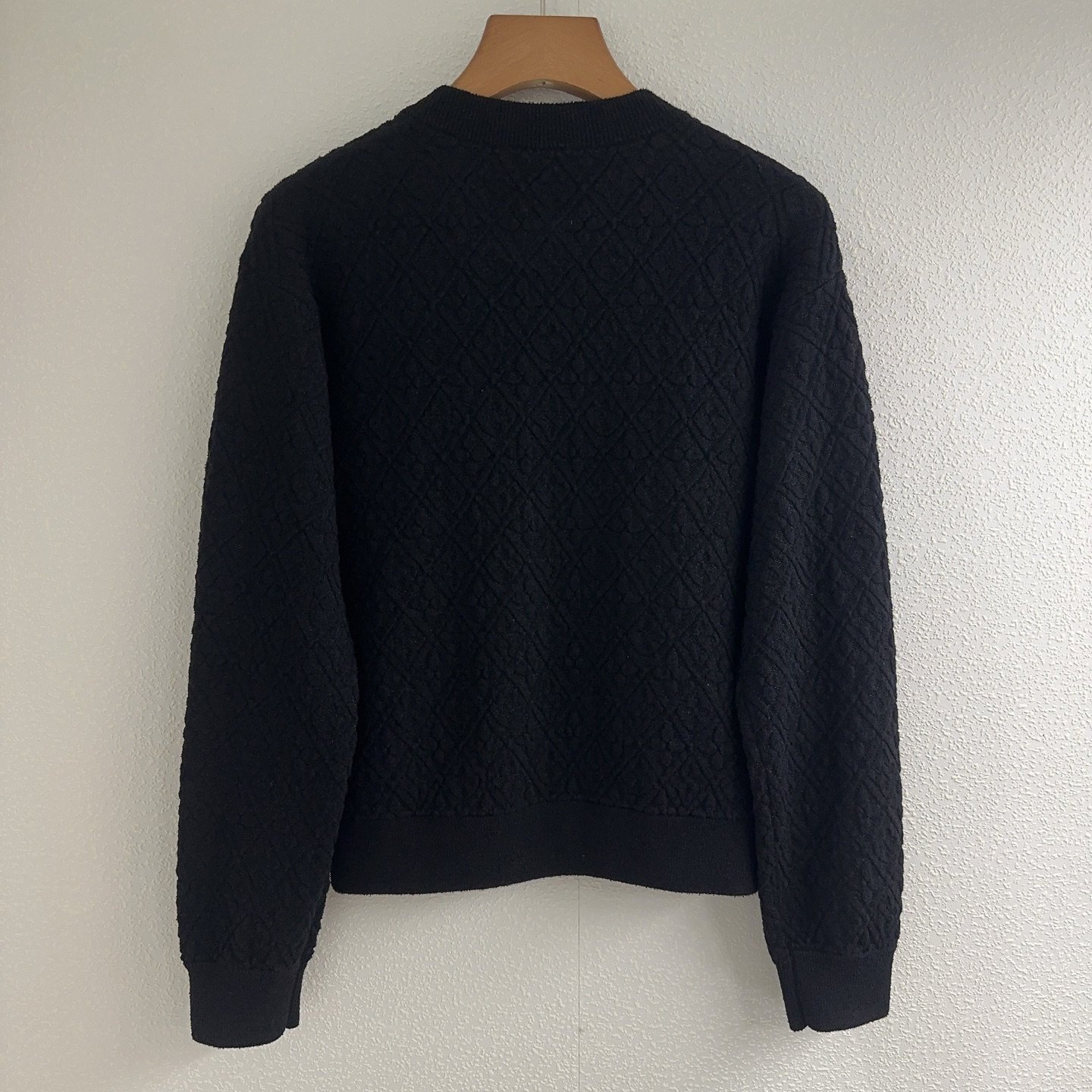 LV Zippered pocket knitted cardigan D80106 - Image 3