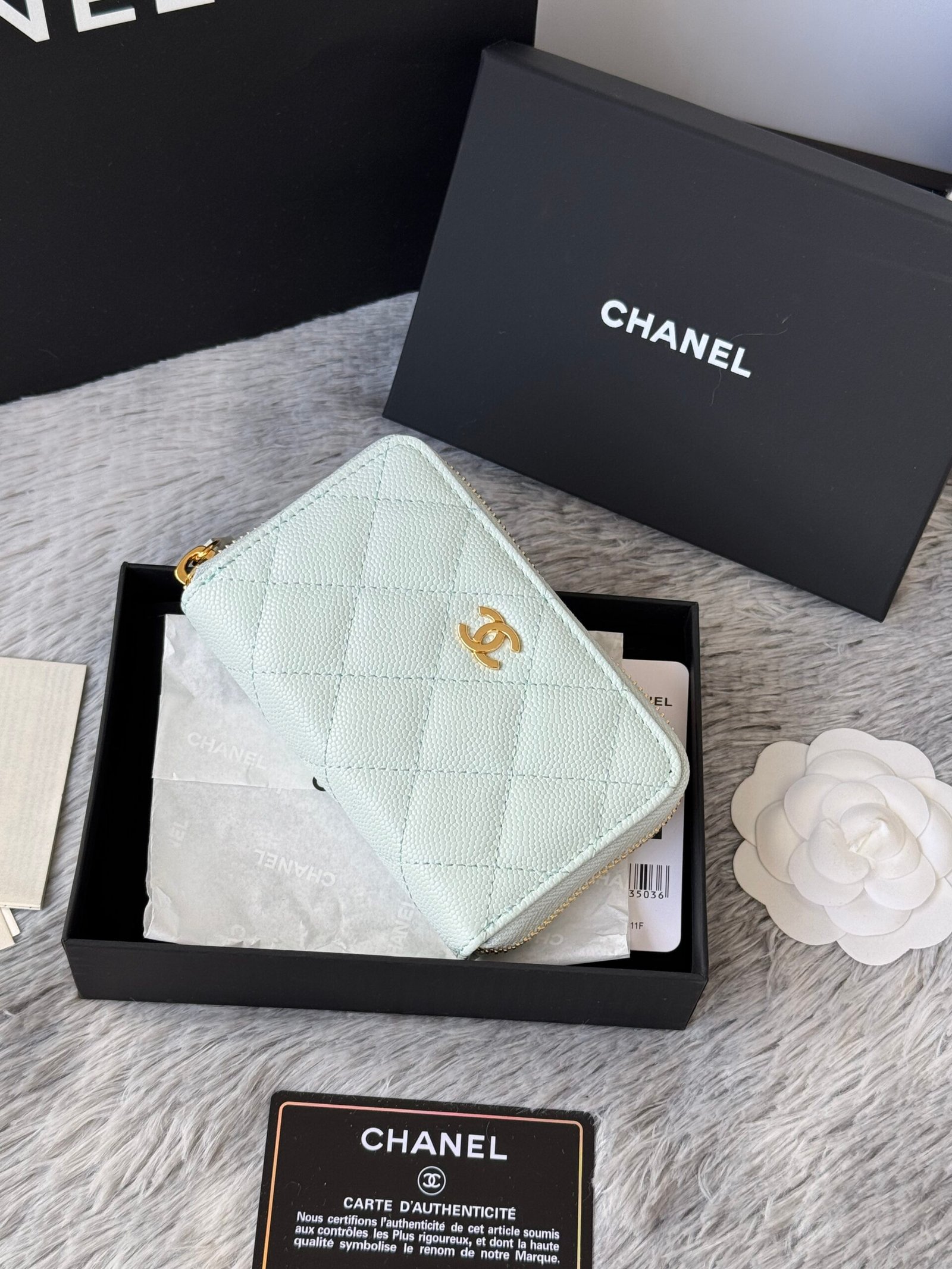 Chanel Caviar Leather Zero-Purse L93003 - Image 10