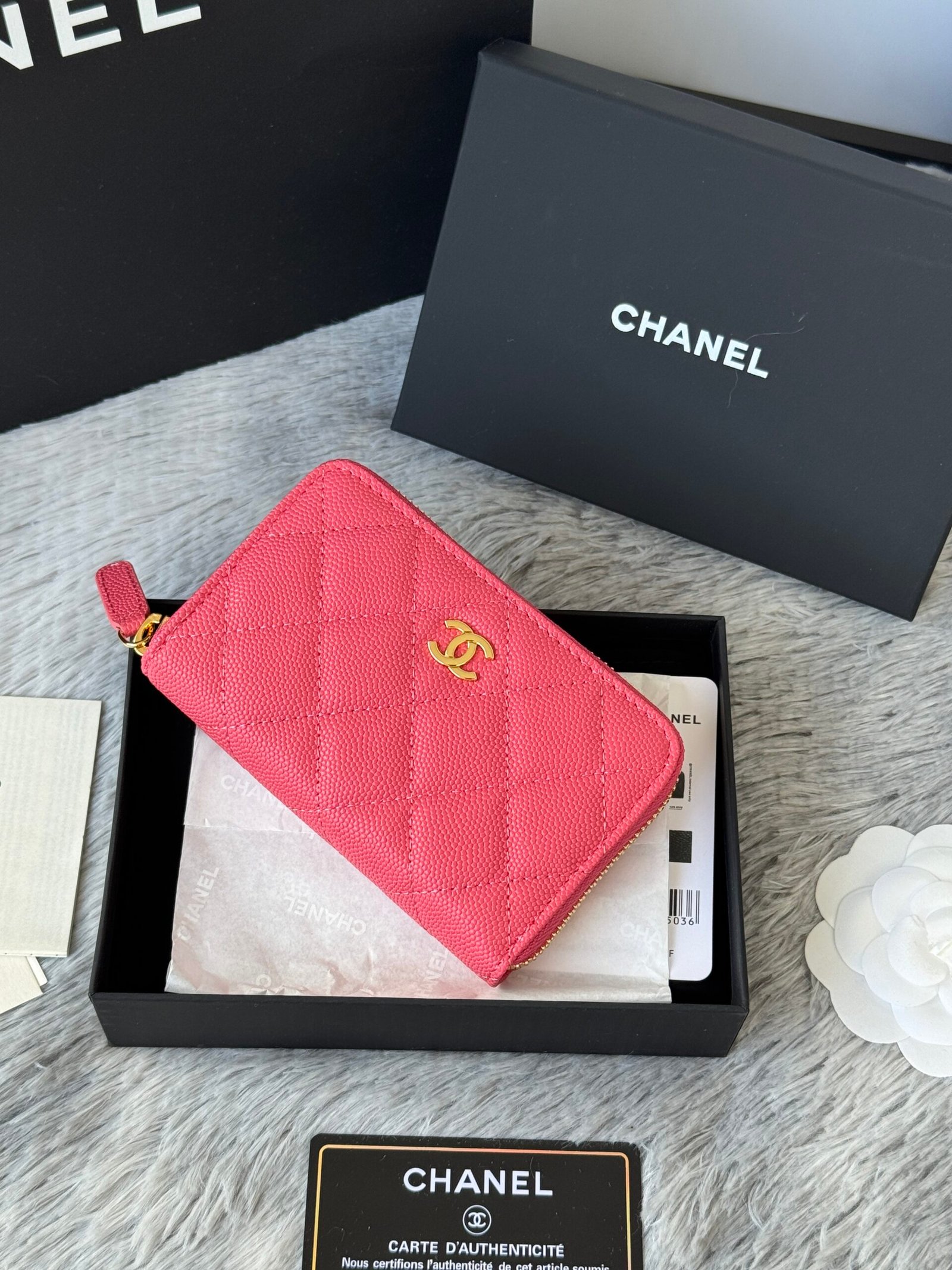 Chanel Caviar Leather Zero-Purse L93003 - Image 4