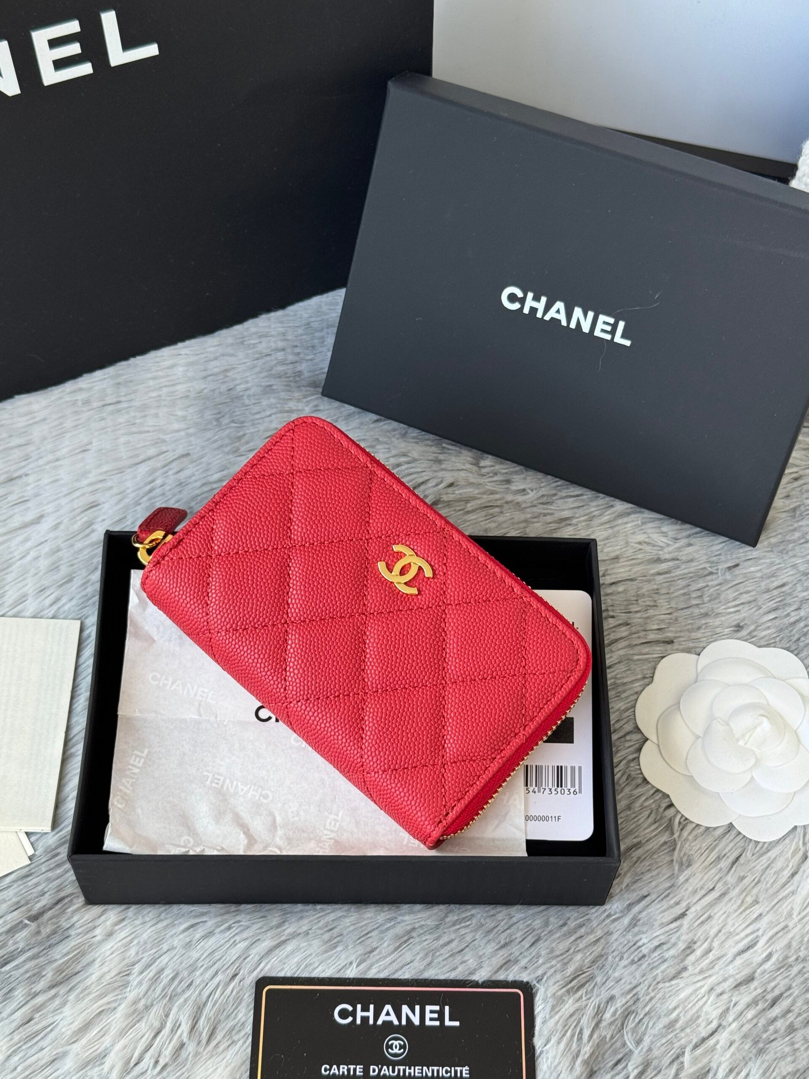 Chanel Caviar Leather Zero-Purse L93003 - Image 7
