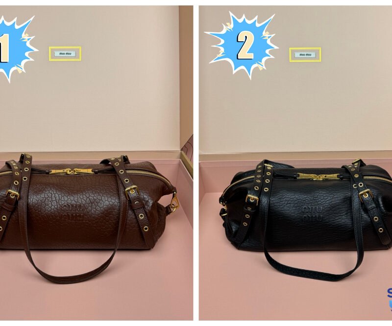 Miu Miu printed sheepskin shoulder bag L92006