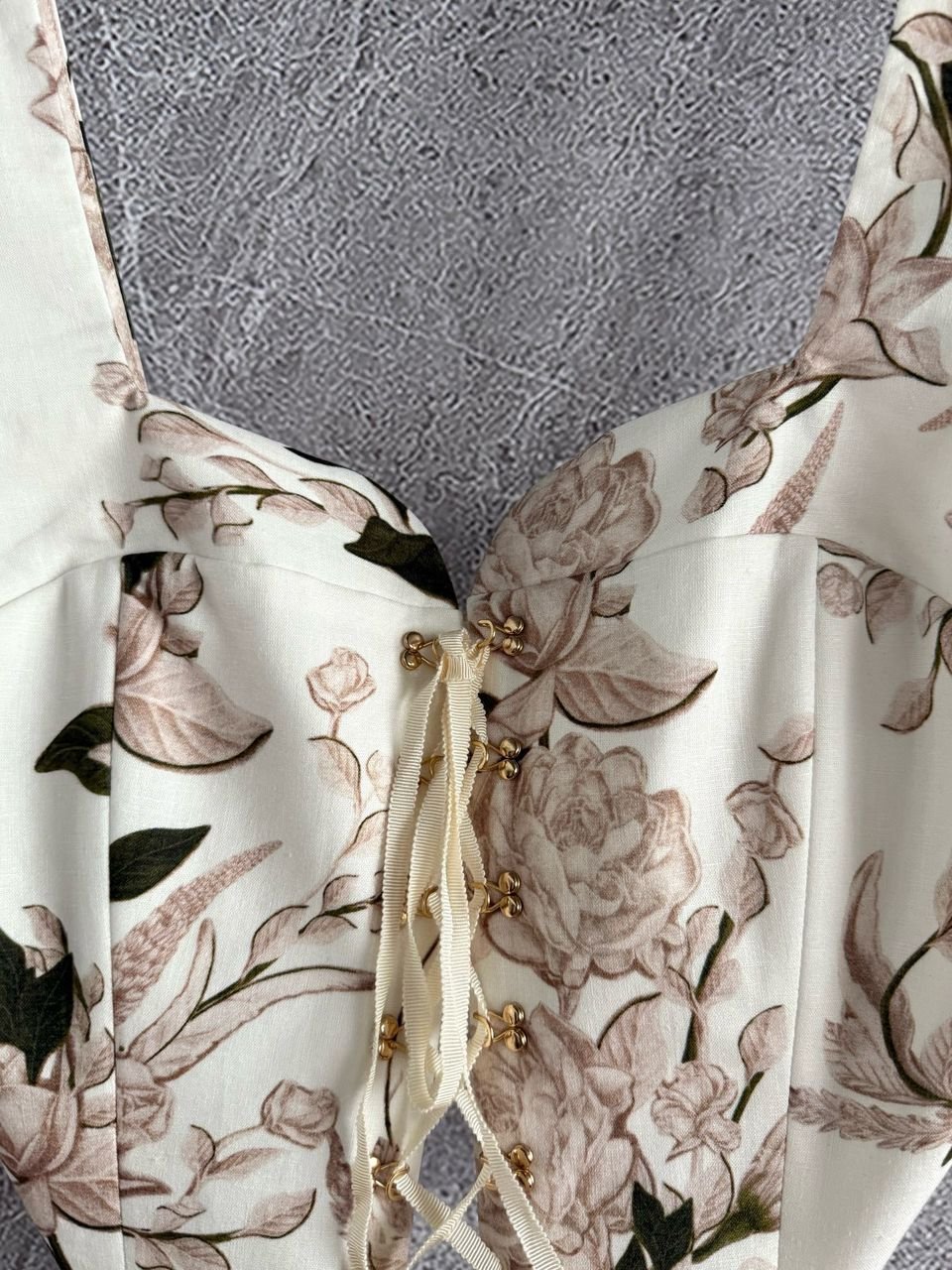 Agua by Agua Bendita Reserva cropped lace-up floral-print D90705 - Image 6