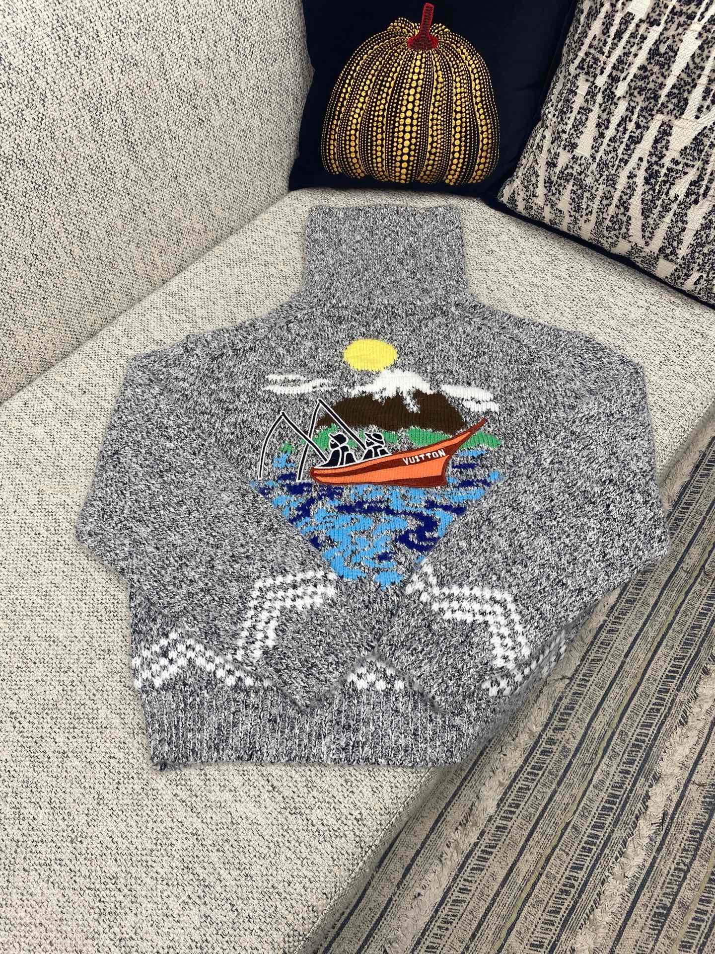 Louis Vuitton x Nigo Zippered Knitted Jacket D90702 - Image 3