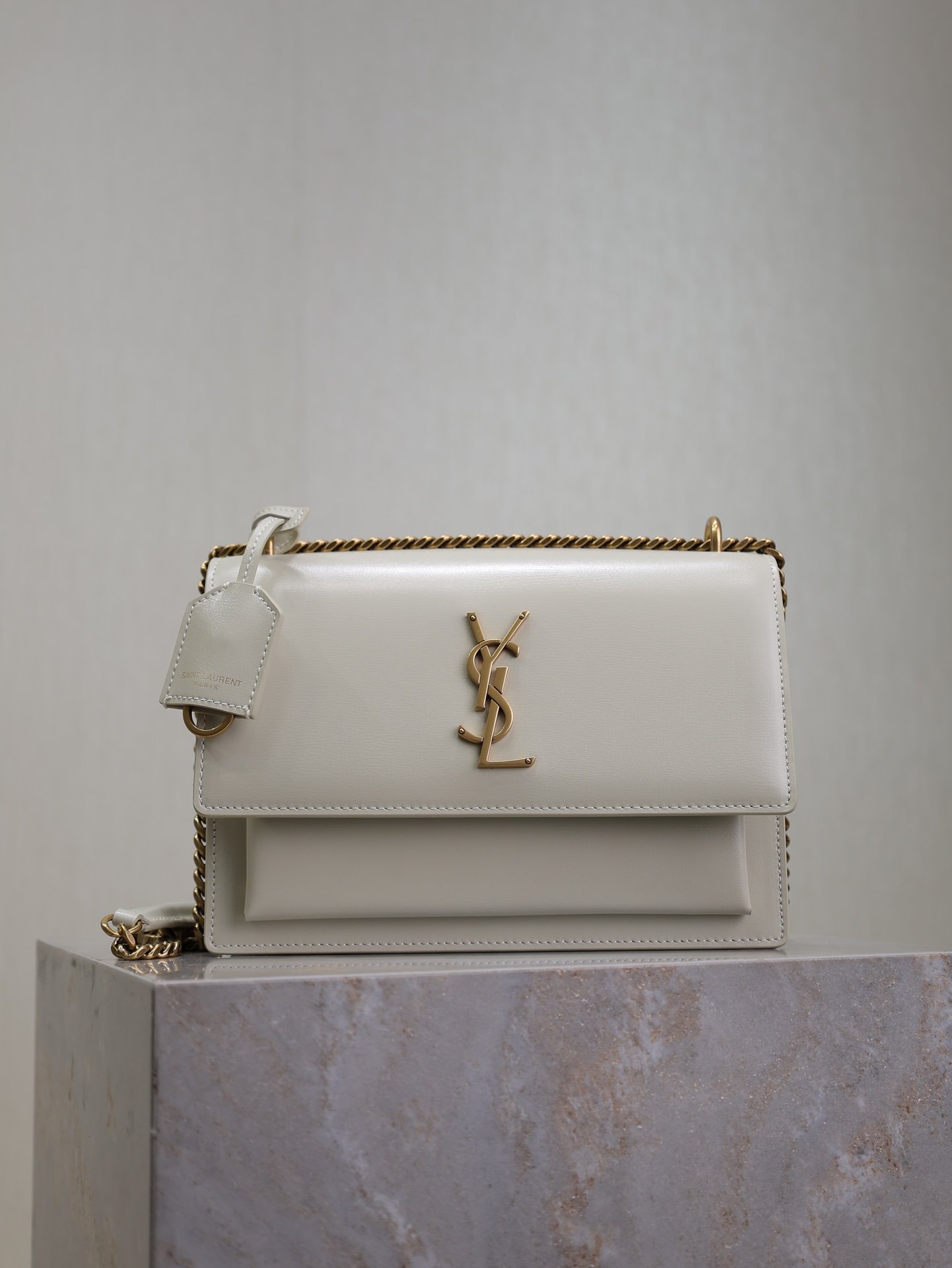 YSL Toothpick pattern gold-plated shoulder bag L90906 - Image 4