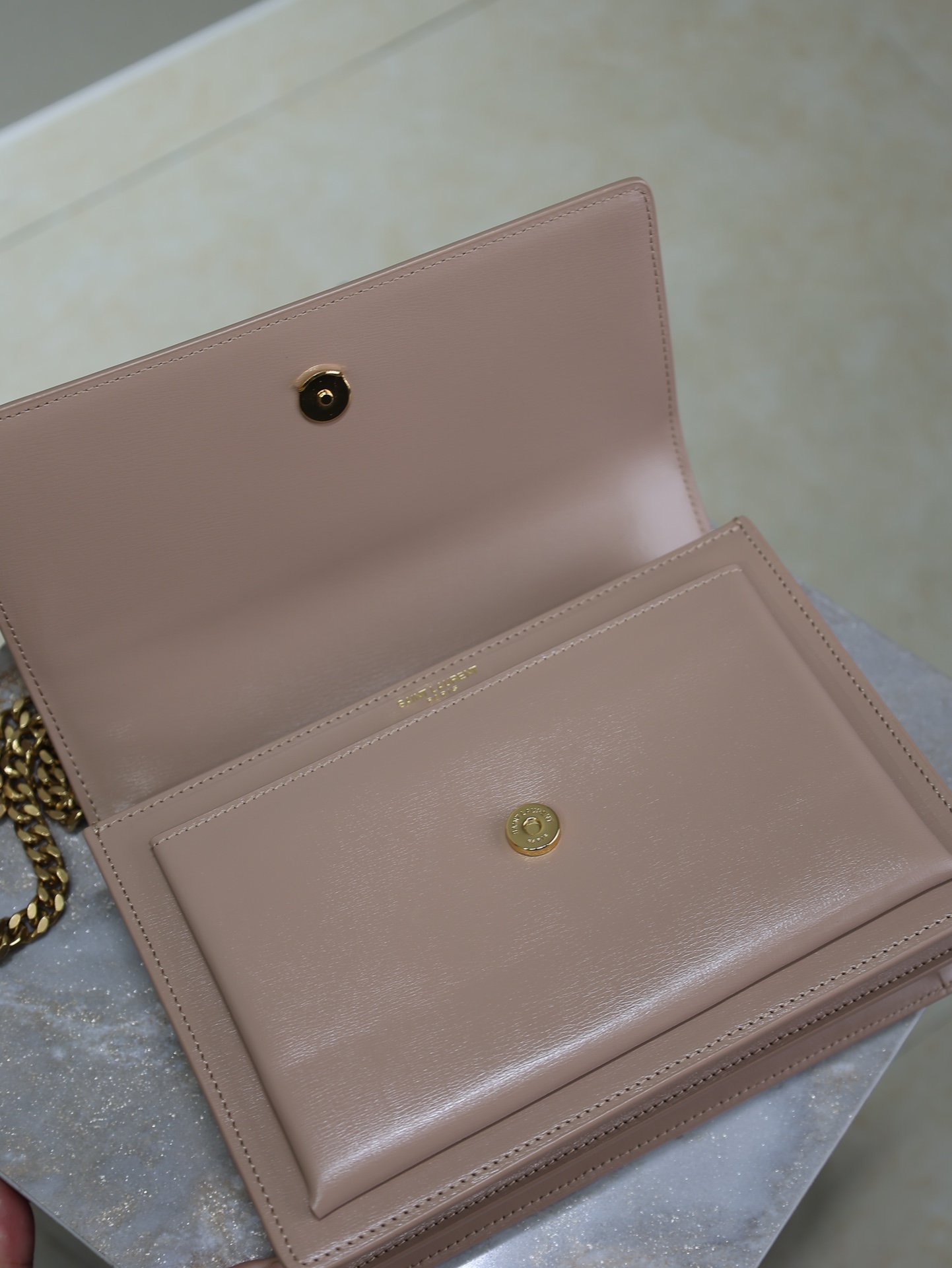 YSL Toothpick pattern gold-plated shoulder bag L90906 - Image 10