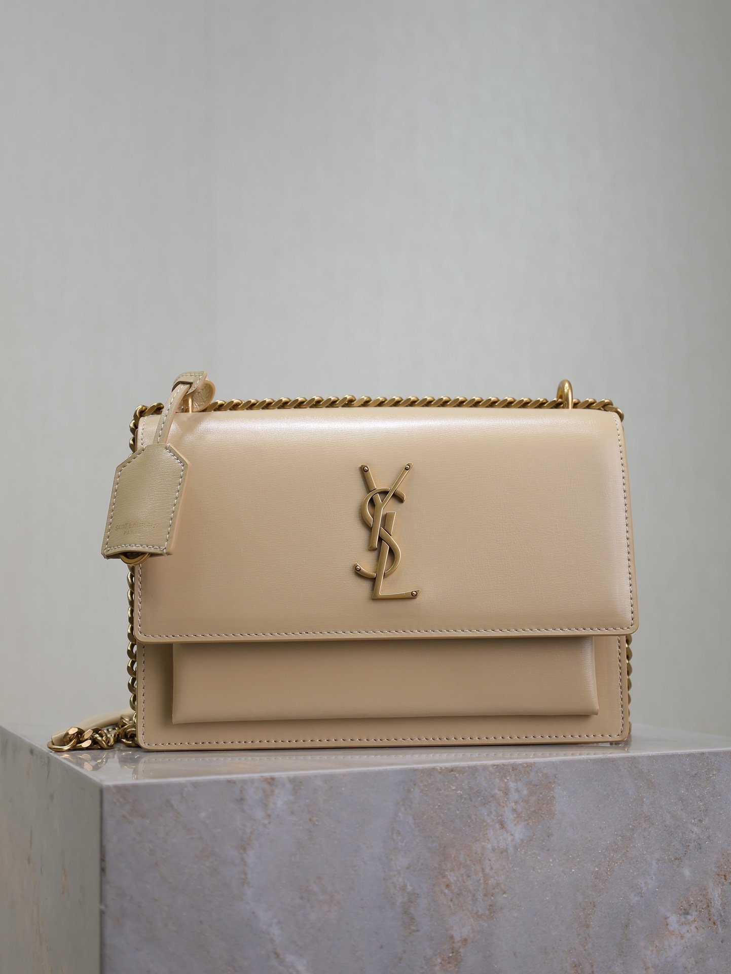 YSL Toothpick pattern gold-plated shoulder bag L90906 - Image 6