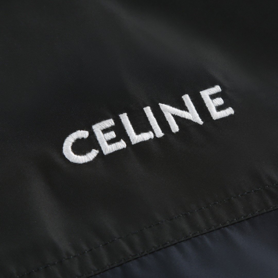 CELINE embroidered trench coat 91703 - Image 6