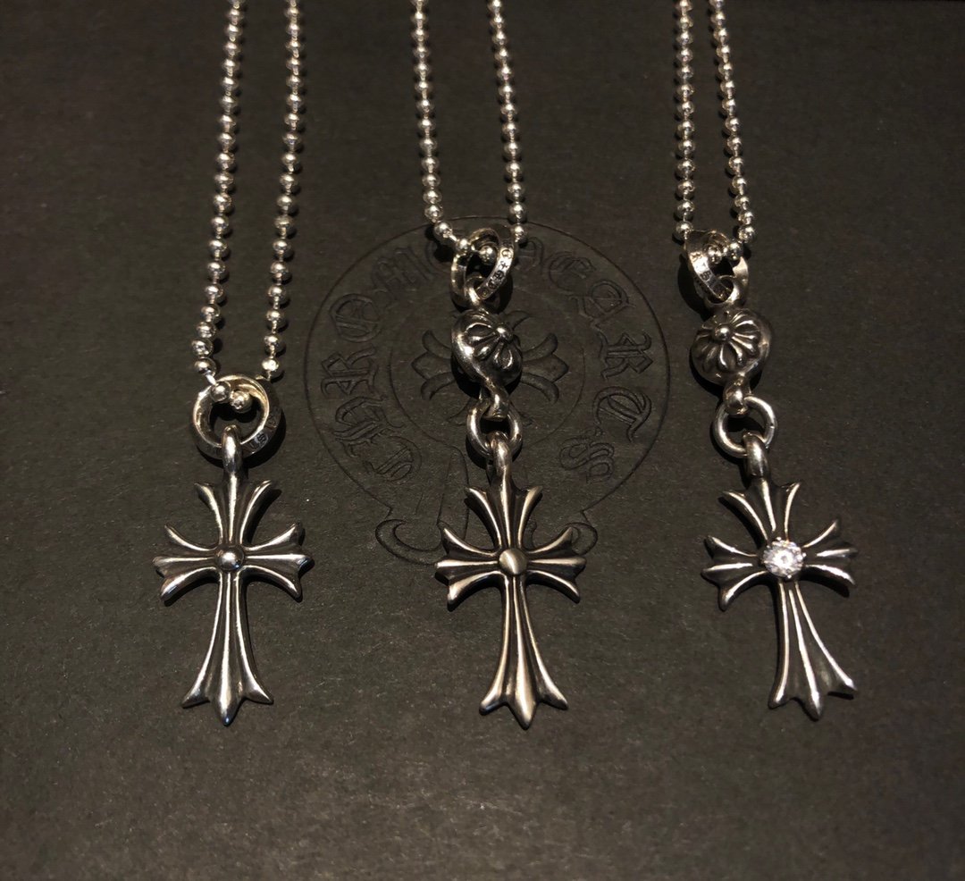 Chromite Heart Classic Cross Beaded Necklace L91702 - Image 5