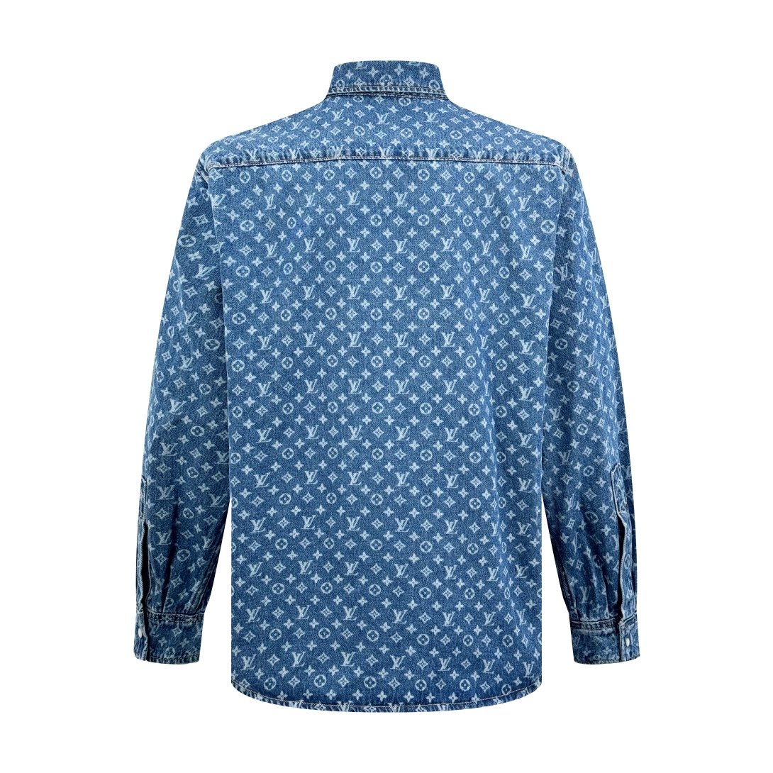 LOUIS VUITTON Printed Denim Jacket 92001 - Image 2
