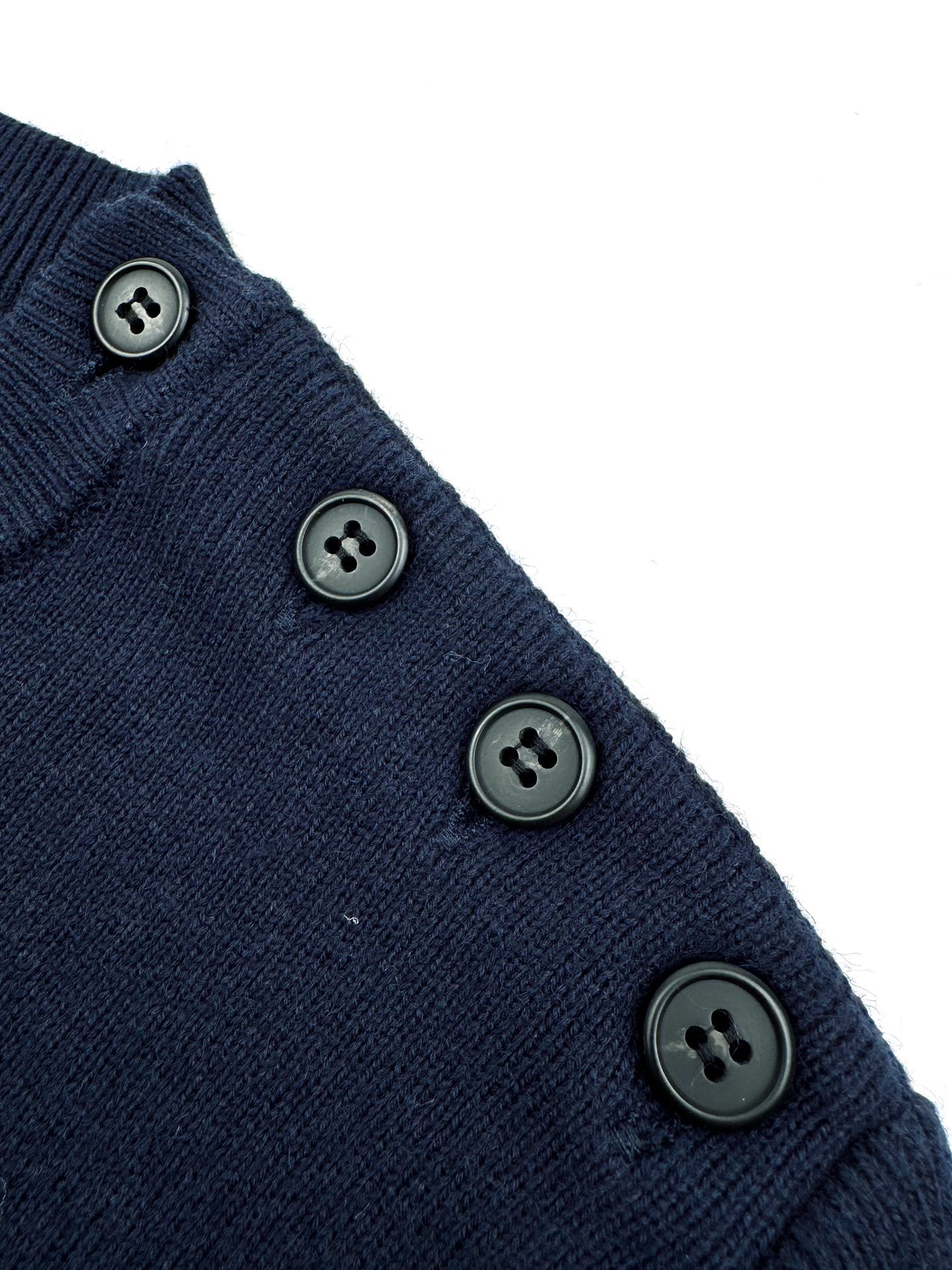 Prada Striped Embroidered Button Side-Opening Sweater 92003 - Image 5