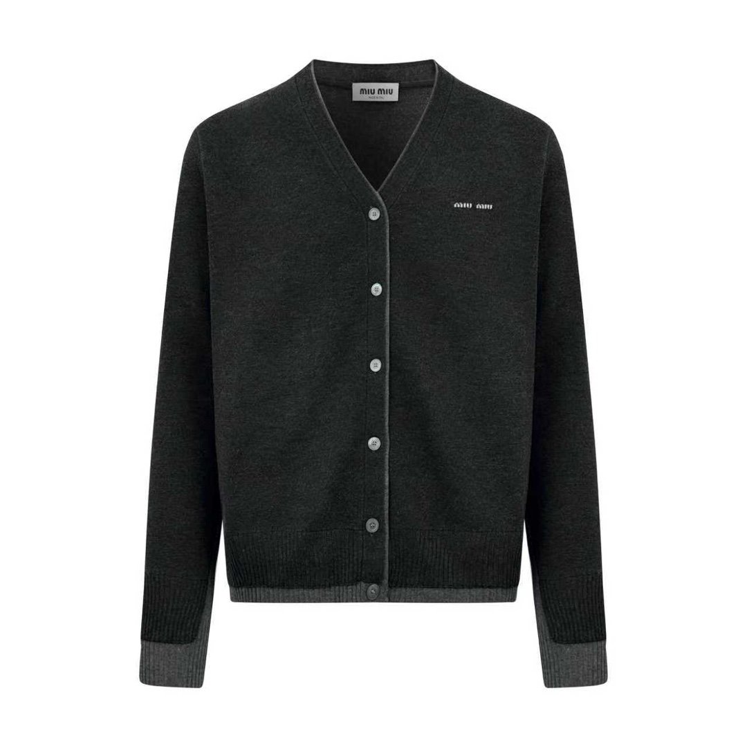 Miu Miu Embroidered Logo Sweater Blazer 92004 - Image 2