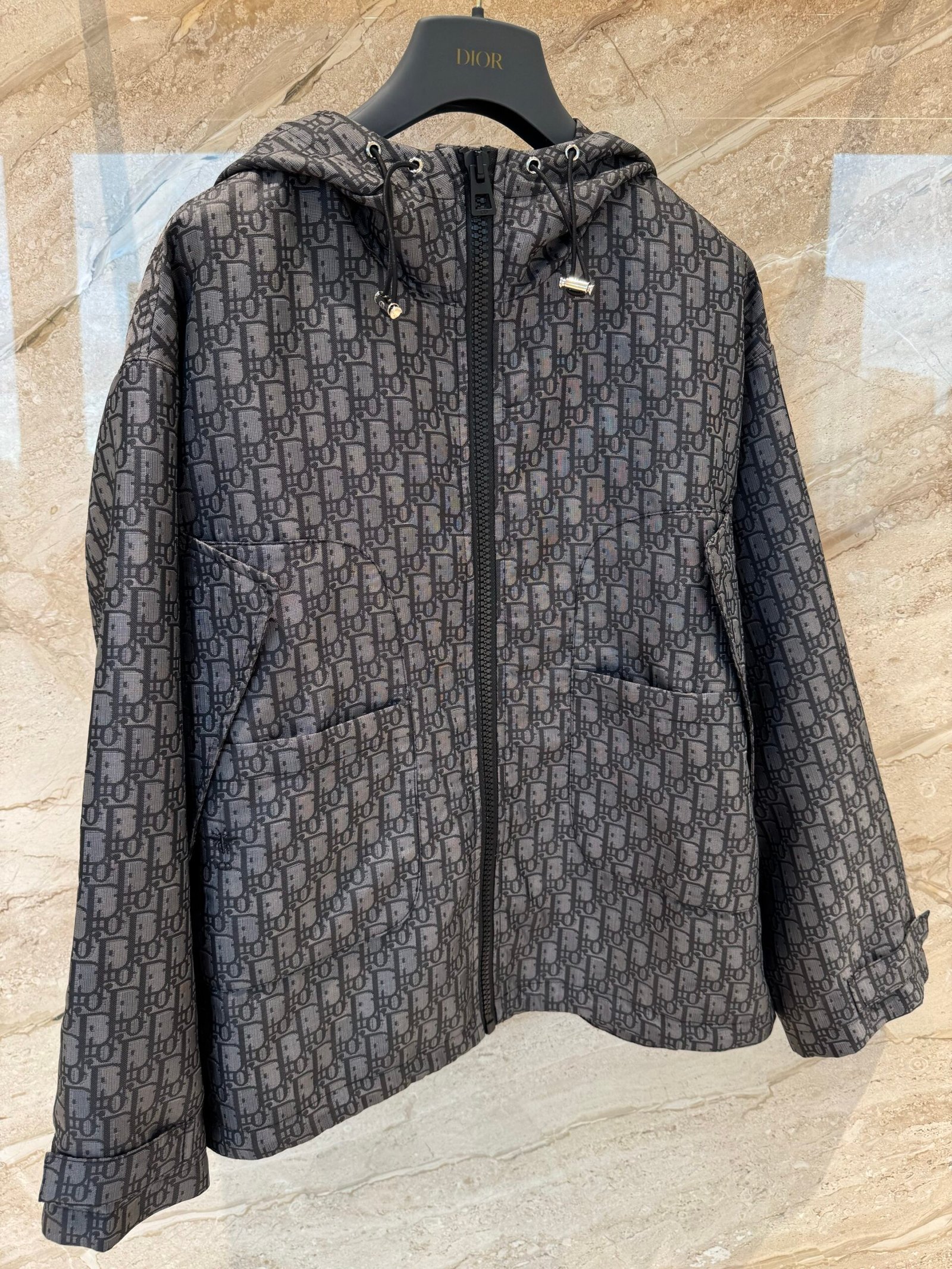 Dior jacquard floral coat D92502 - Image 3