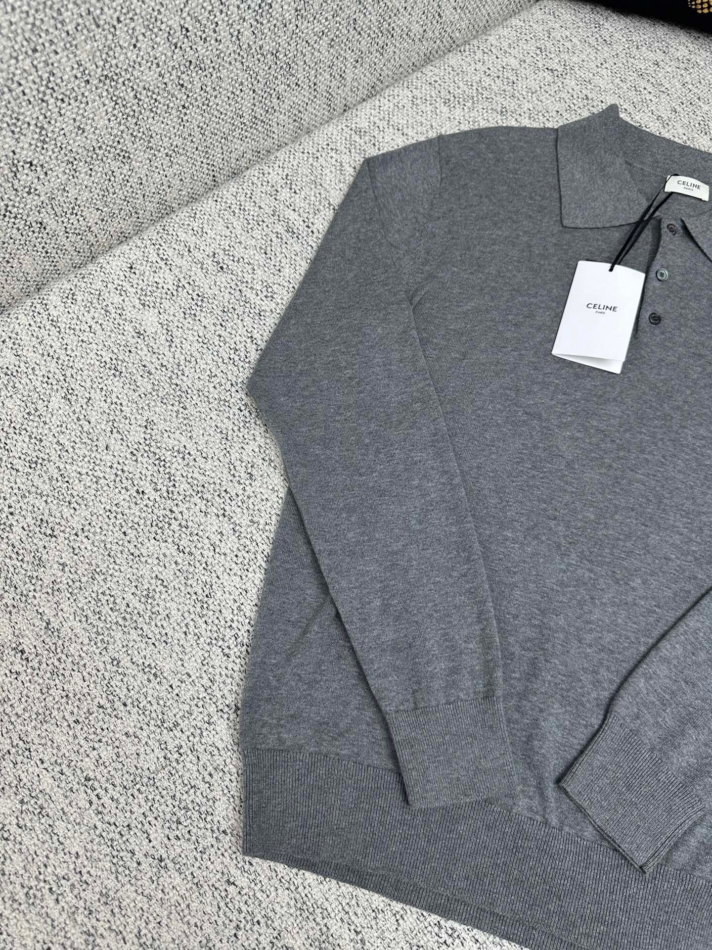 Celine ribbed edge knitted sweater 92502 - Image 4