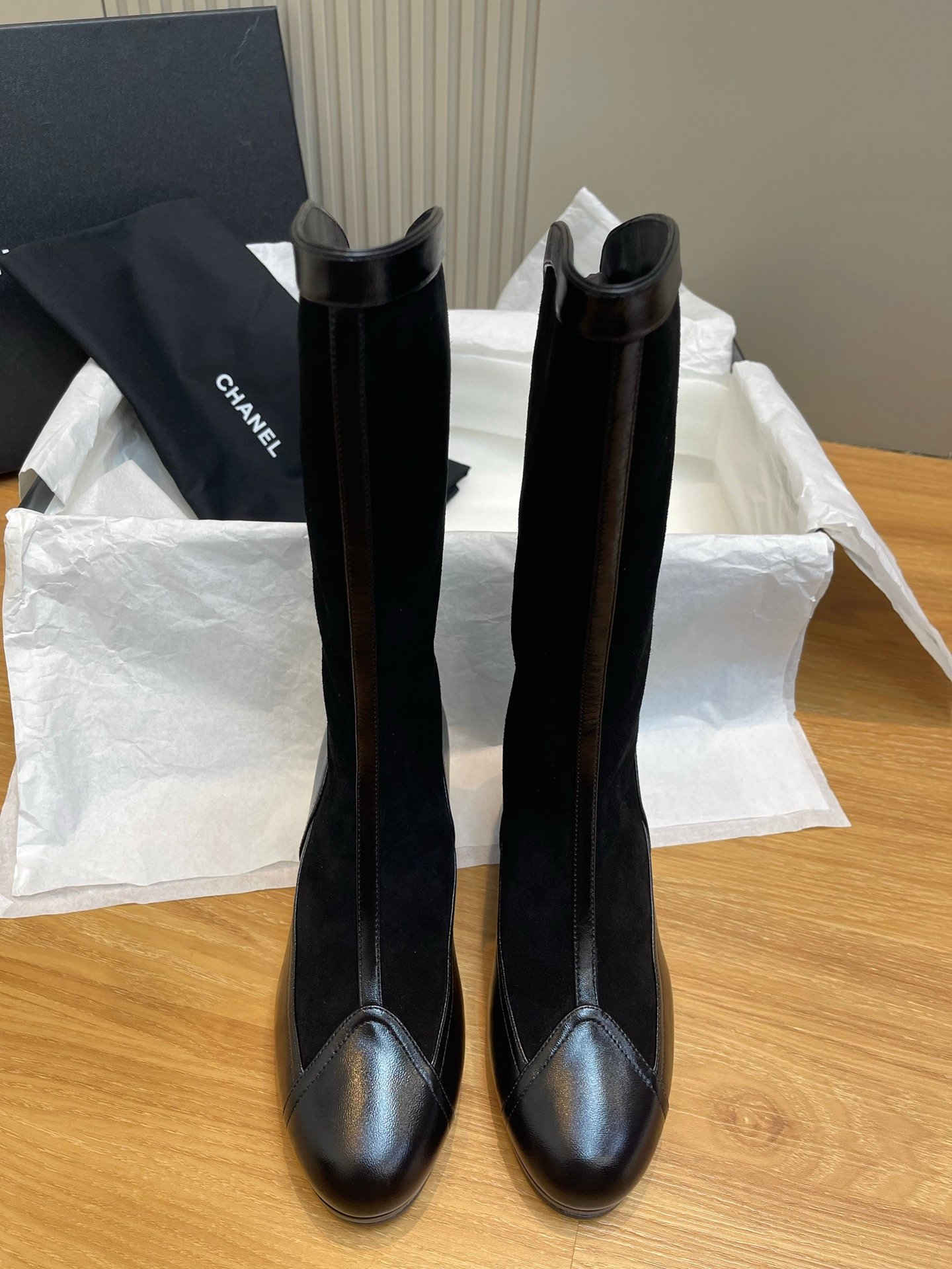 Chanel suede leather boots L92502 - Image 2