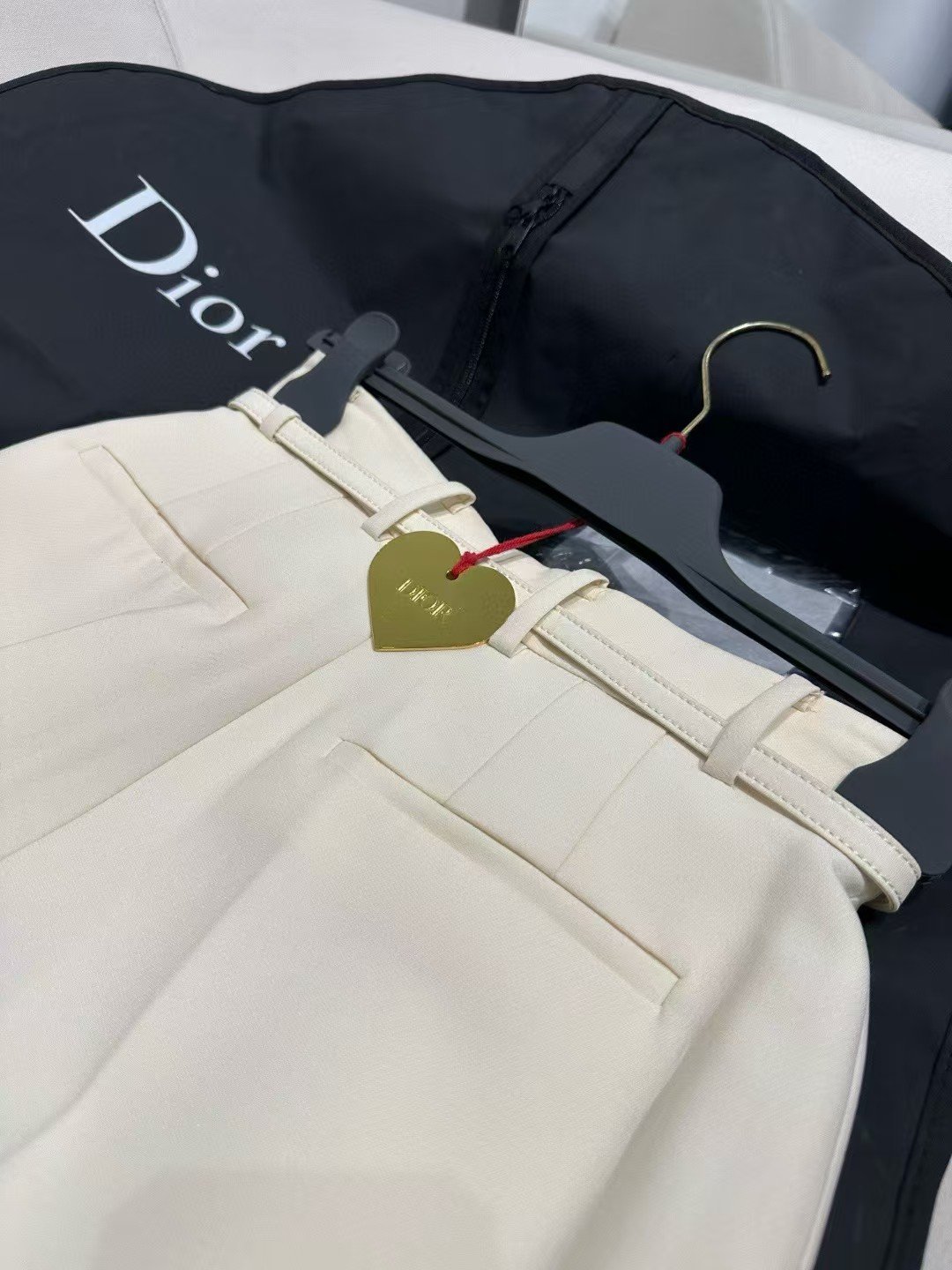 Dior white cotton denim suit D90406 - Image 6