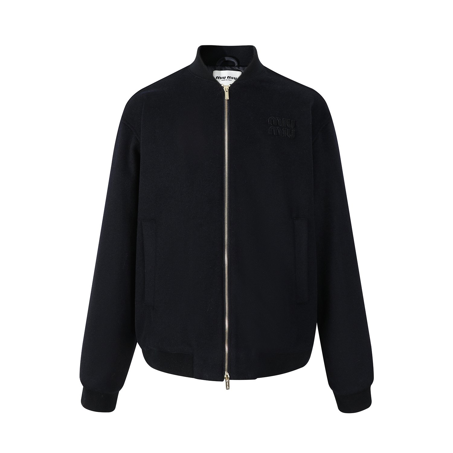 MIU MIU zip-up long-sleeved jacket coat 101404