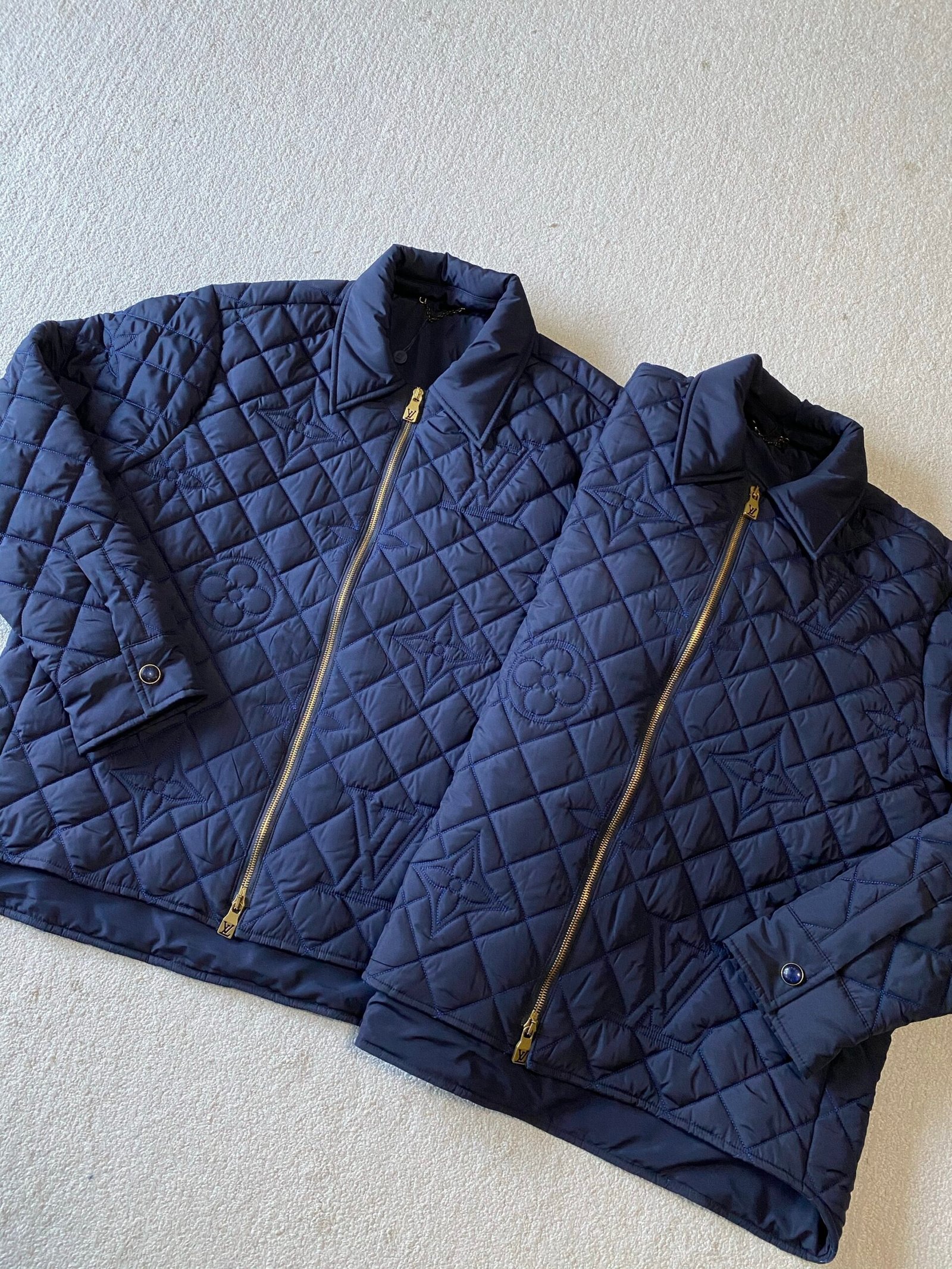 LV Plaid Cotton Jacket with Collar 103002