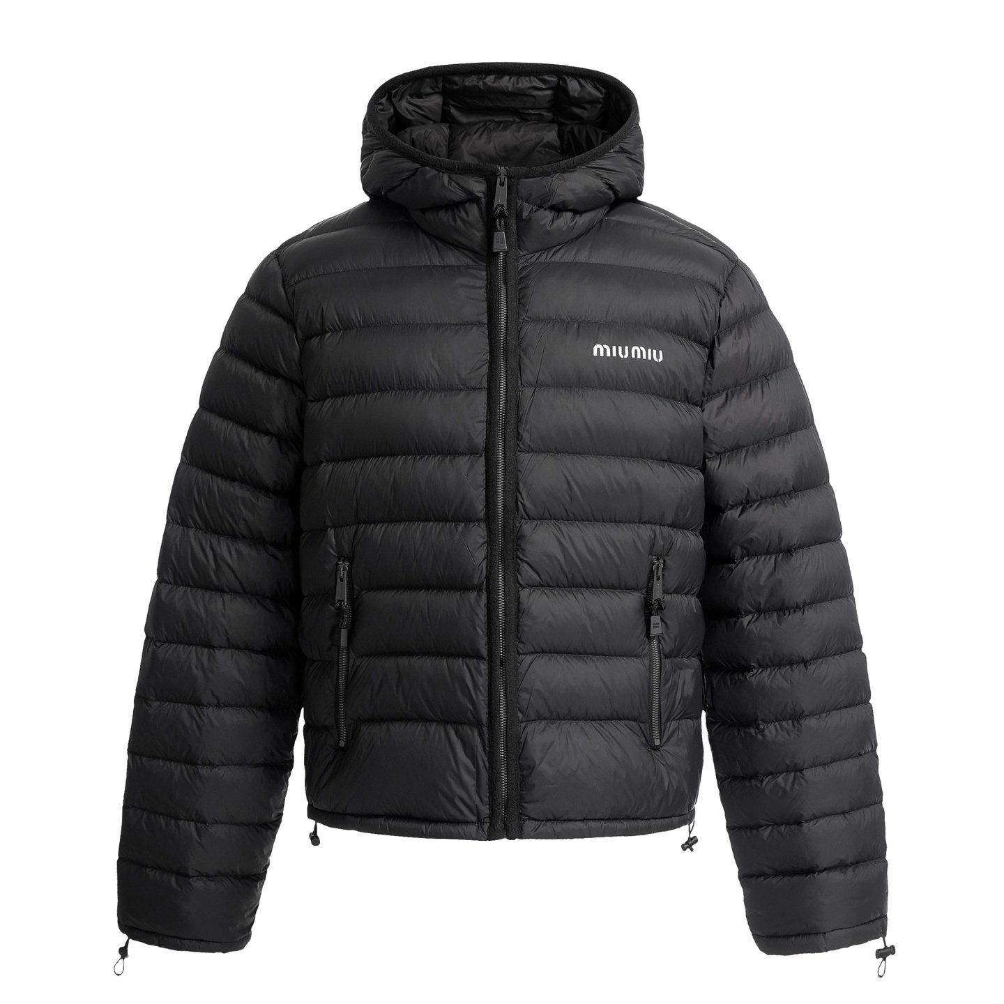 Miu Miu Pongé Down Hoodie Jacket 100802