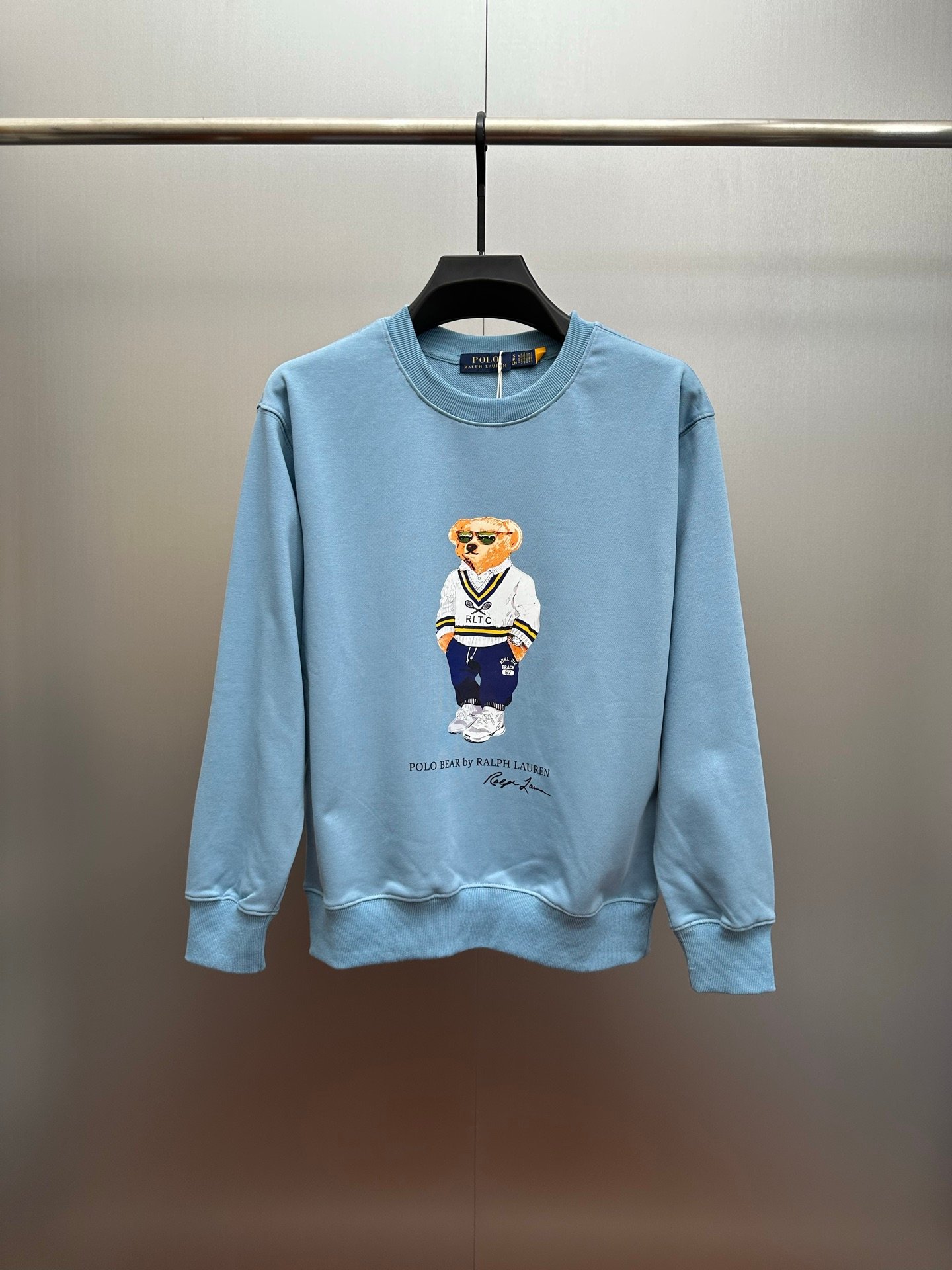 Polo bear letter estampado terry hoodies D101503 - Image 2
