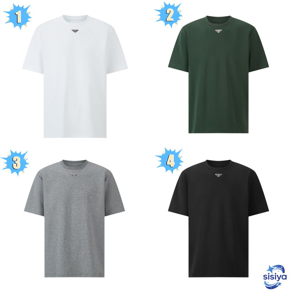 Prada White Terry T-shirt 101101