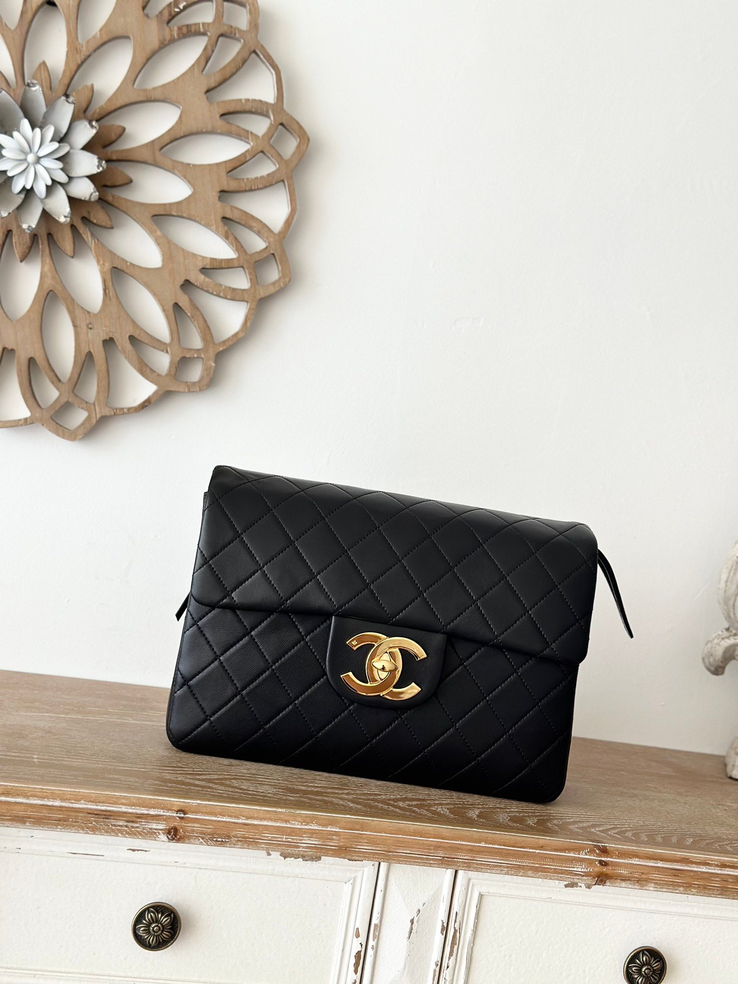 CHANEL Retro quilted single-layer flap leather handbag L100902 - Image 2